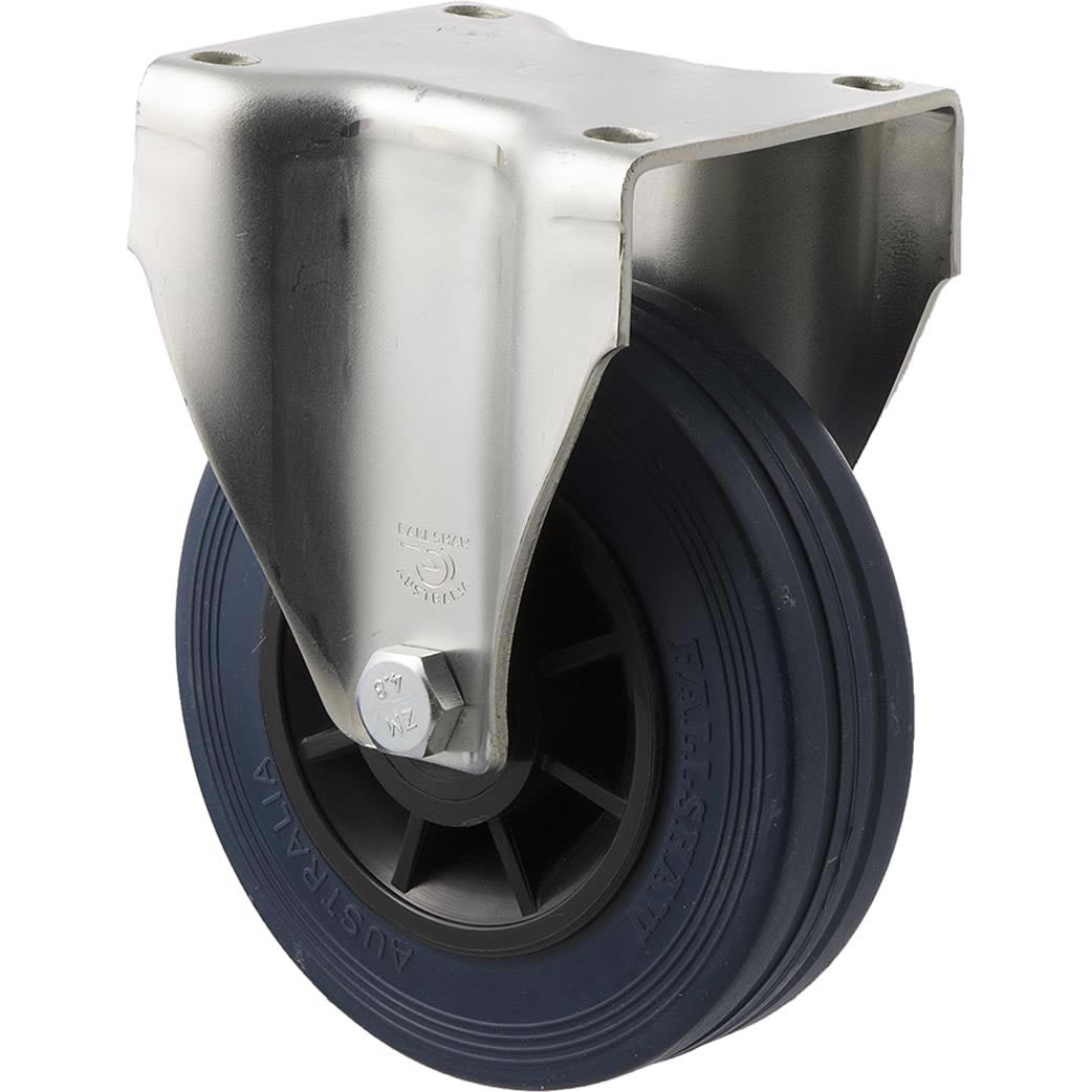 JBR125/JZF - 180 kg Fixed Plate 125mm Blue Rubber
