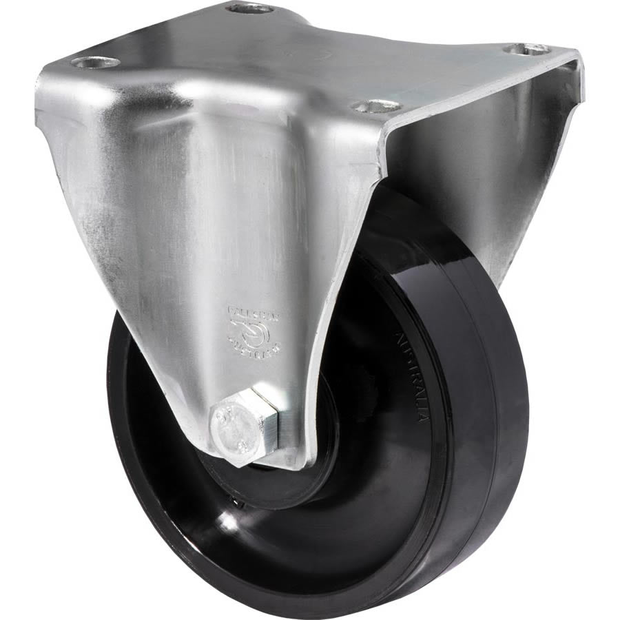 JNR100/JZF - 300 Kg Fixed Plate 100mm Black Nylon