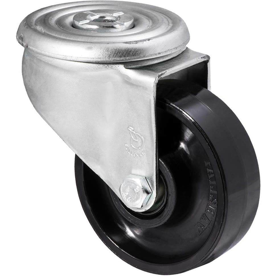JNR100/JZH - 300 Kg Bolt-Hole 100mm Black Nylon