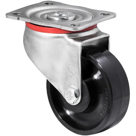 JNR100/JZP <span>300 Kg Swivel Plate 100mm Black Nylon</span>