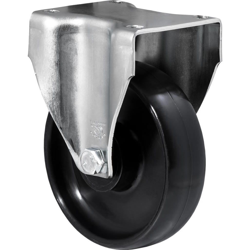 JNR125/JZF - 300 Kg Fixed Plate 125mm Black Nylon