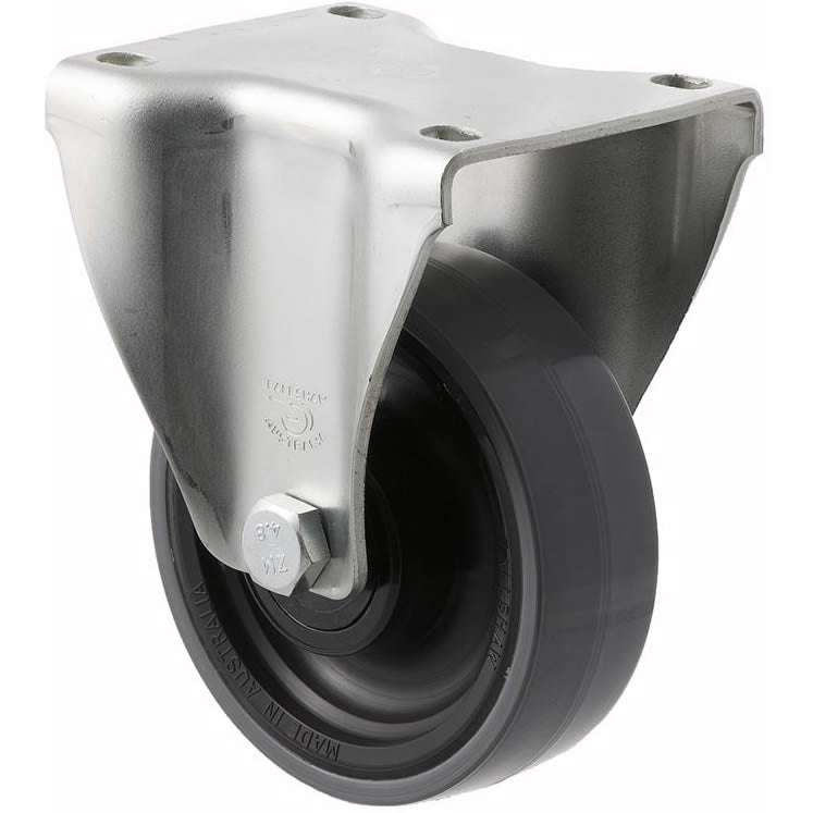 JUR100/JZF - 300 Kg Fixed Plate 100mm Polyurethane