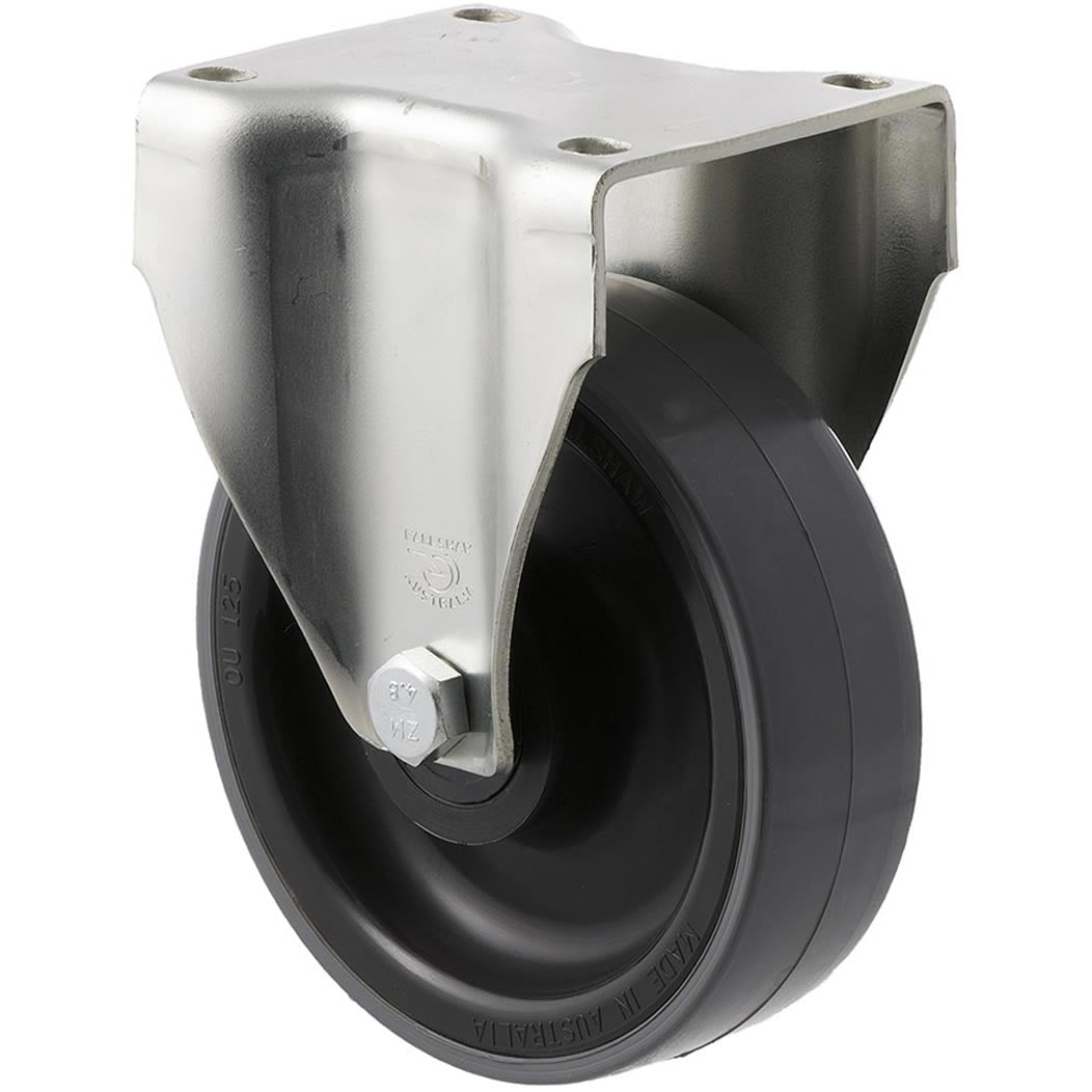 JUR125/JZF - 300 Kg Fixed Plate 125mm Polyurethane