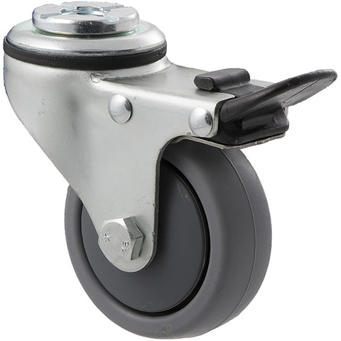 KJA65G/KZHTB <span>50 Kg Bolt-Hole Total Brake 65mm Grey TPE</span>