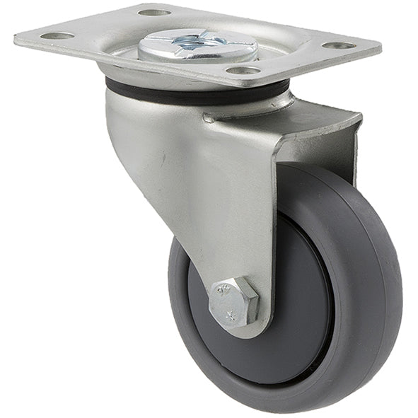 KJA65G/KZP - 50 Kg Swivel Plate 65mm Grey TPE