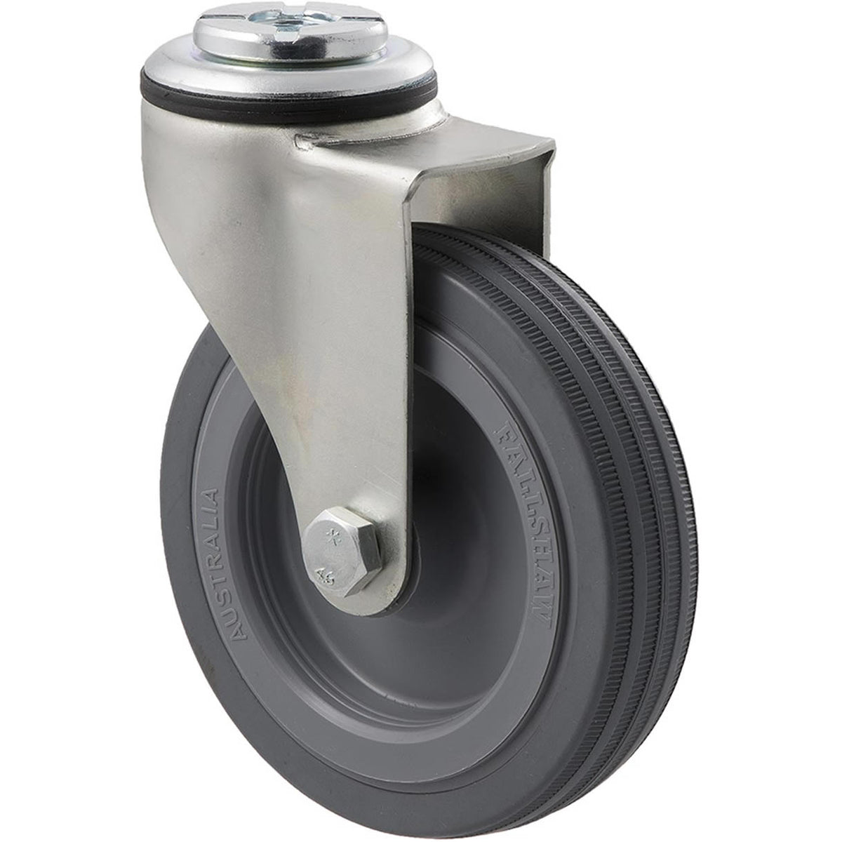 KSA100/KZH - 50 kg Bolt-Hole 100mm Grey Rubber
