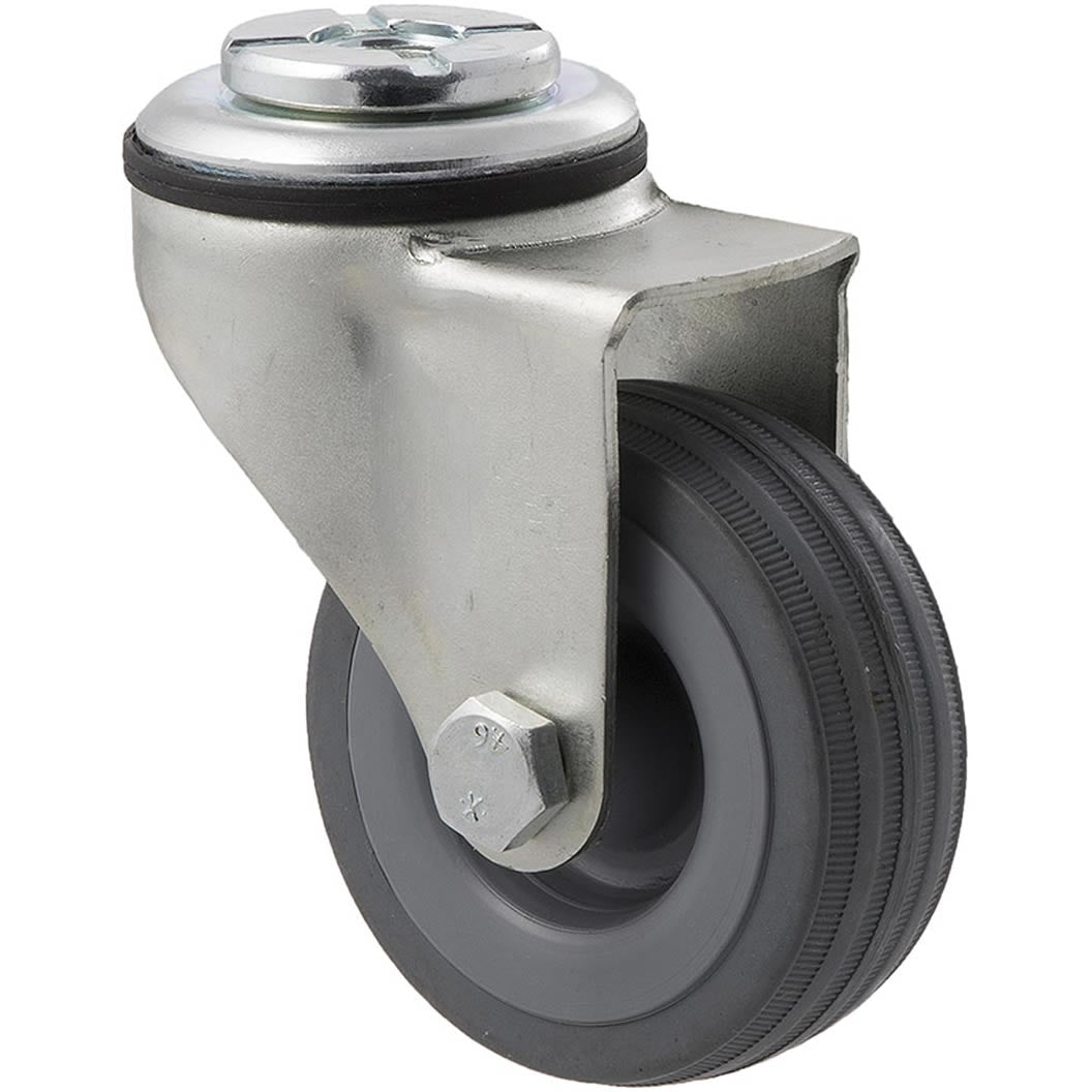 KSA65/KZH - 50 Kg Bolt-Hole 65mm Grey Rubber