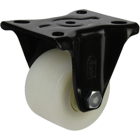 LHNNQW75F <span>700 Kg Fixed Plate 75mm White Nylon</span>