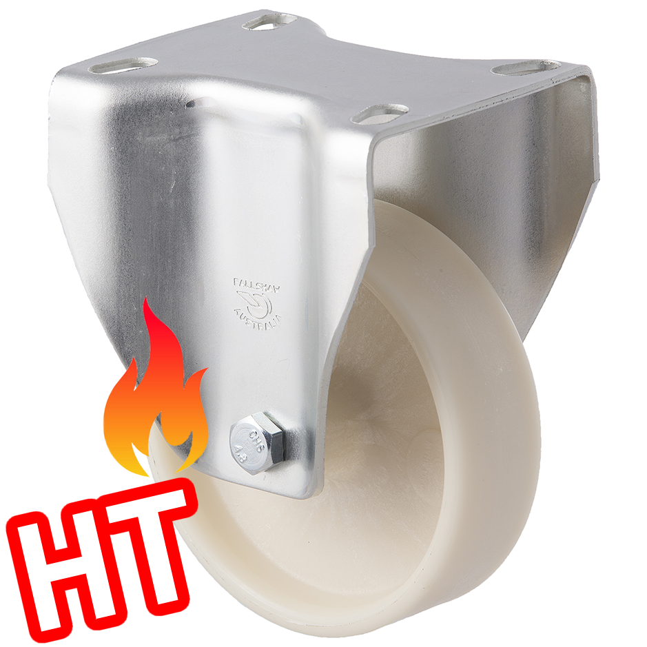 MHH100/MZFHT - 80 Kg HIGH TEMP Fixed Plate 100mm Glass Filled Nylon