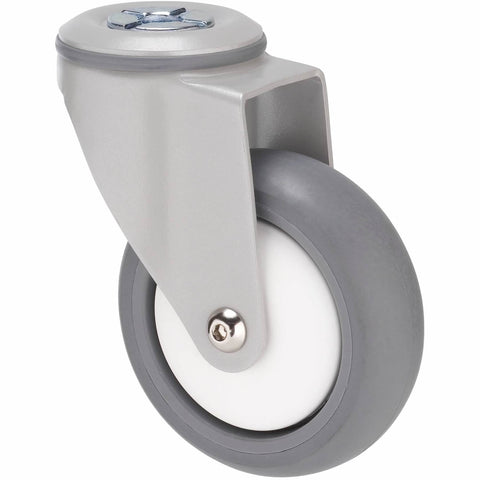 MJQ100GWT - MJQ100G/MPHWT <span>85 Kg Bolt-Hole 100mm Grey TPE w/ White Thread Guard</span>