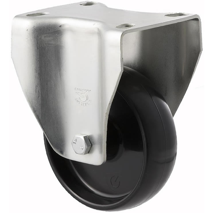 MNN100/MZF - 150 kg Fixed Plate 100mm Black Nylon