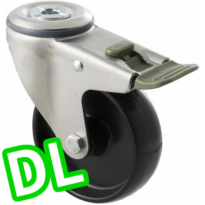 MNN100/MZHDL - 150 kg Bolt-Hole Direction Lock Only 100mm Black Nylon