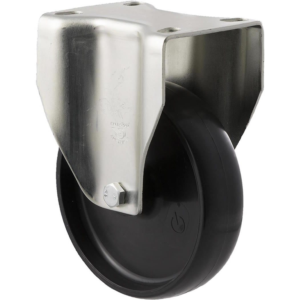 MNN125/MZF - 150 Kg Fixed Plate 125mm Black Nylon