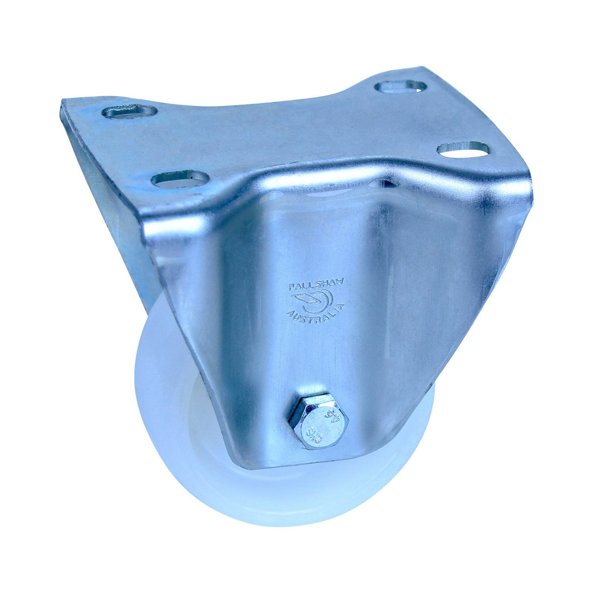 MNN75W/MZF - 150 Kg Fixed Plate 75mm White Nylon