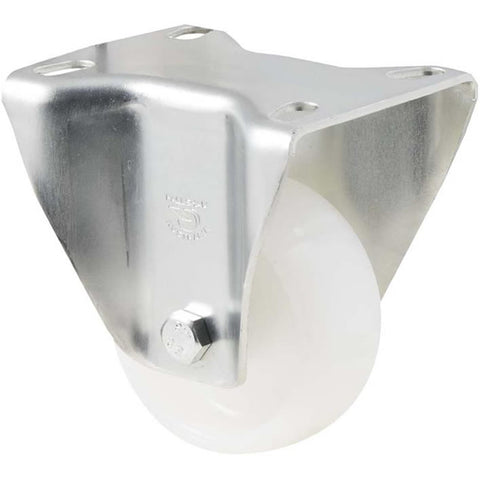 MNN75W/MZF <span>150 Kg Fixed Plate 75mm White Nylon</span>