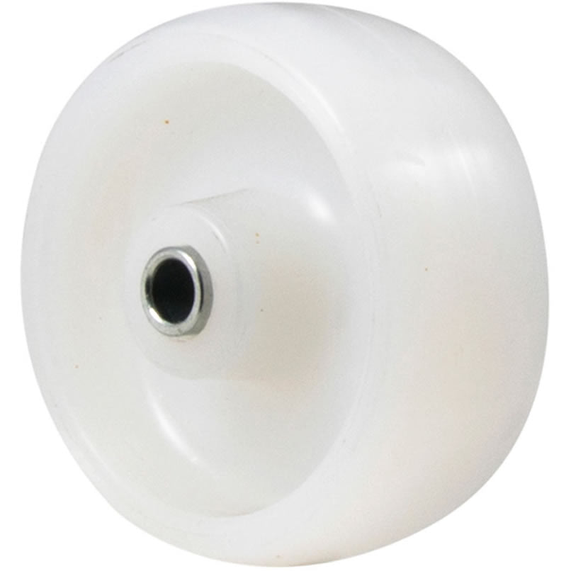 MNN75WS - 150 kg Stainless Steel 75mm White Nylon