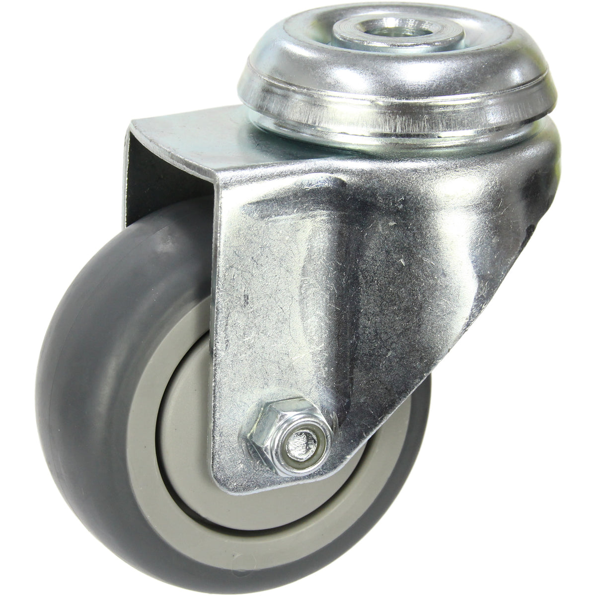 MZGRQ75BH - 85 kg Bolt-Hole 75mm Grey Rubber