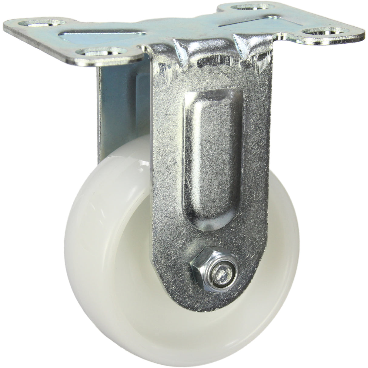 MZWNA75F - 85 Kg Fixed Plate 75mm White Nylon
