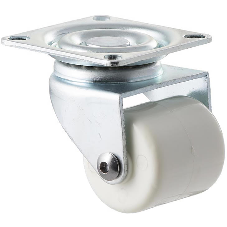 NNN40/NZP - 90 kg Swivel Plate 40mm White Nylon