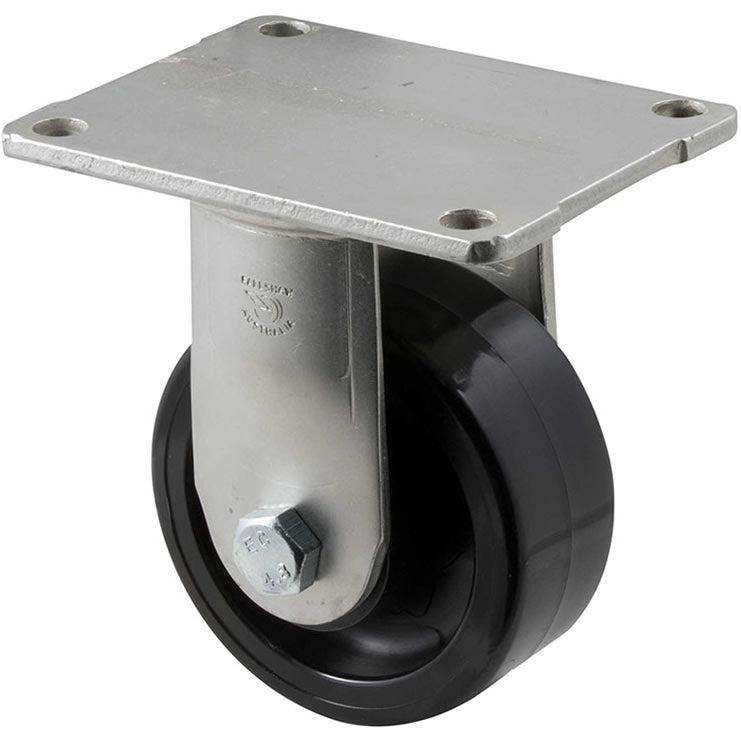 ONR100/HZF - 350 Kg Fixed Plate 100mm Black Nylon