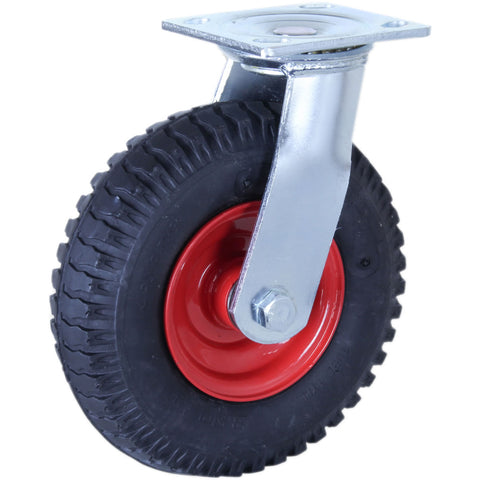 PZN250X4-FS <span>75 Kg Swivel Plate 220mm Black MCP Puncture-Proof</span>