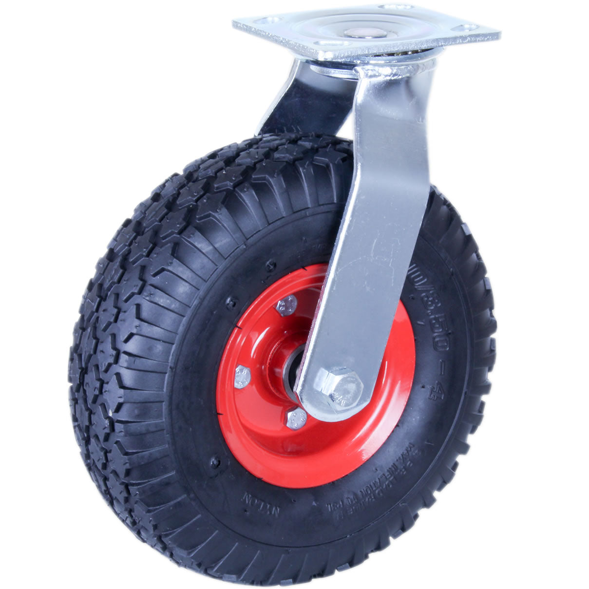 PZN350X4-FS - 100 Kg Swivel Plate 265mm Black MCP Puncture-Proof