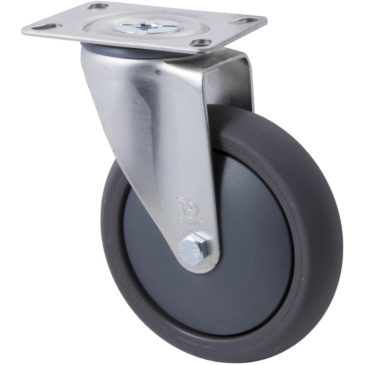 QUQ125G/MZP - 100 Kg Swivel Plate 125mm Polyurethane