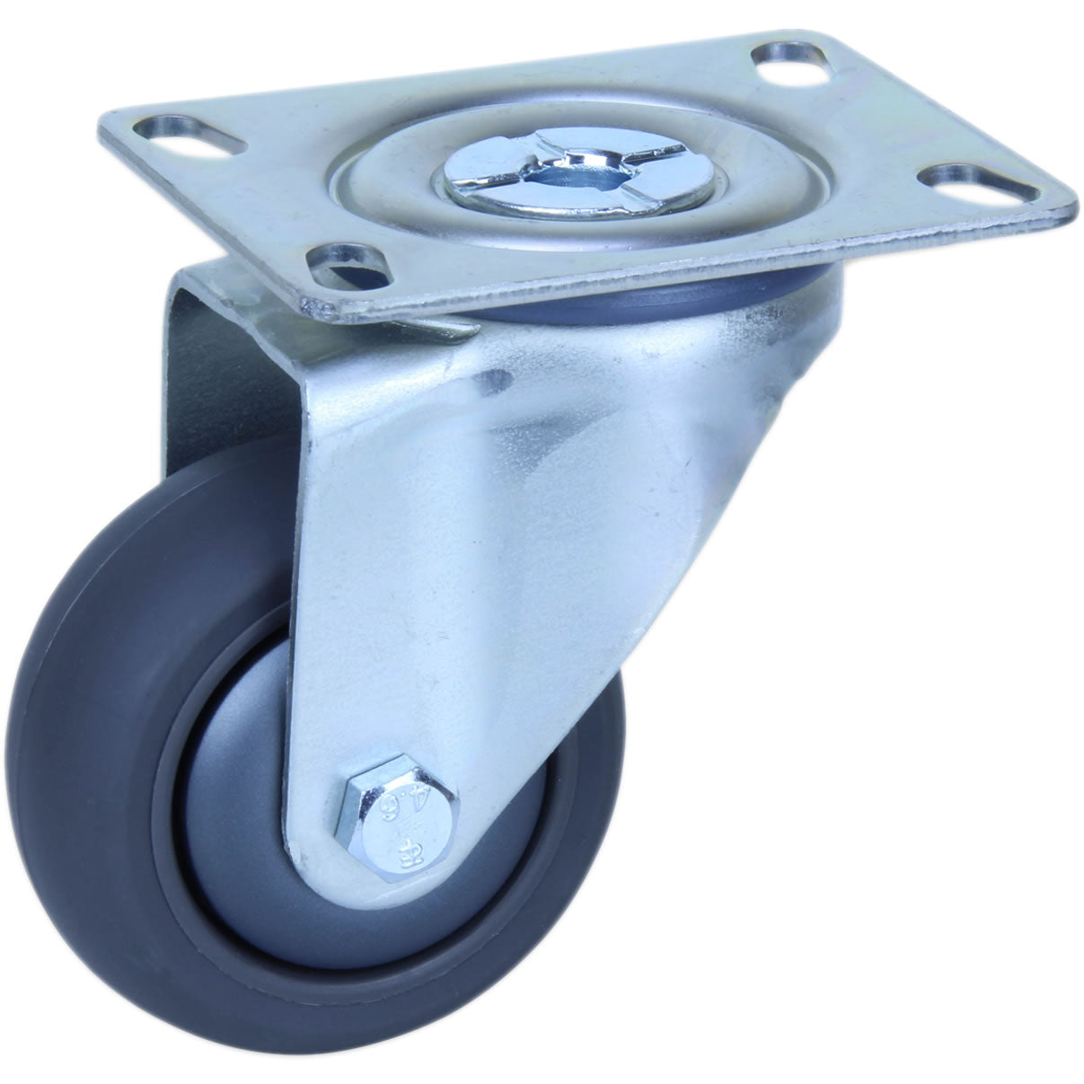 QUQ75G/MZP - 100Kg Swivel Plate 75mm Polyurethane