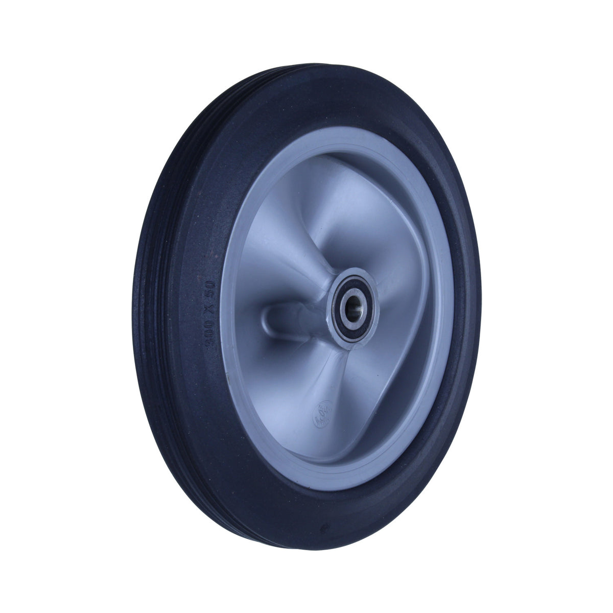 R300/50C-PRYQ58 - 150 kg 300mm Black Rubber
