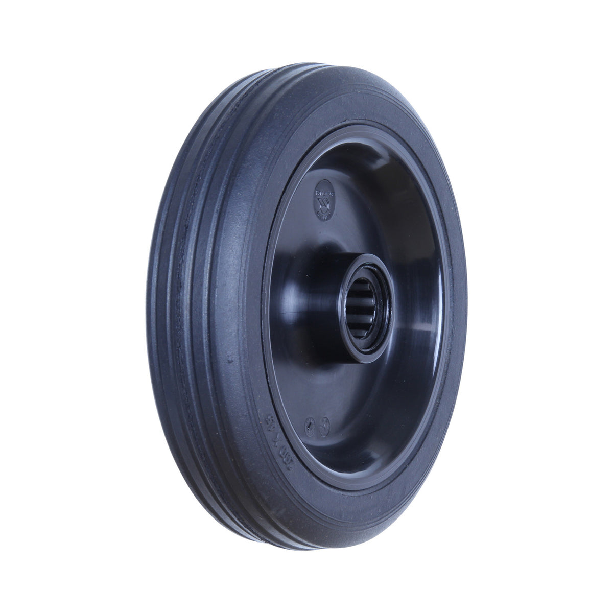 RB200L - 200 kg 200mm Black Rubber