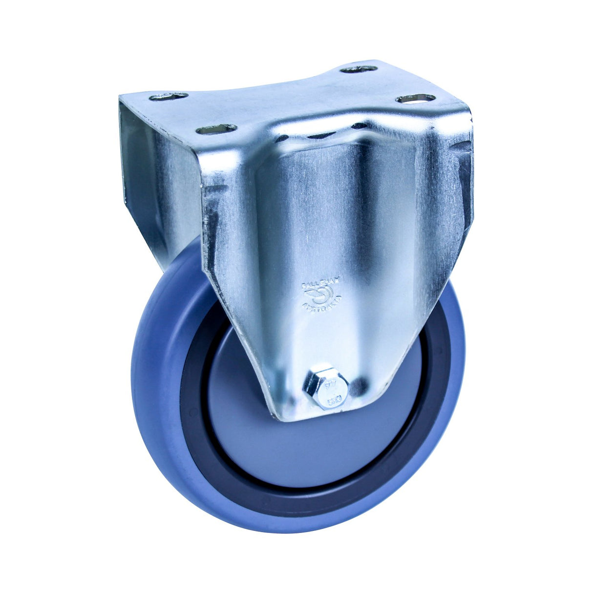 STQ125G/MZF - 100 Kg Fixed Plate 125mm Grey Rubber