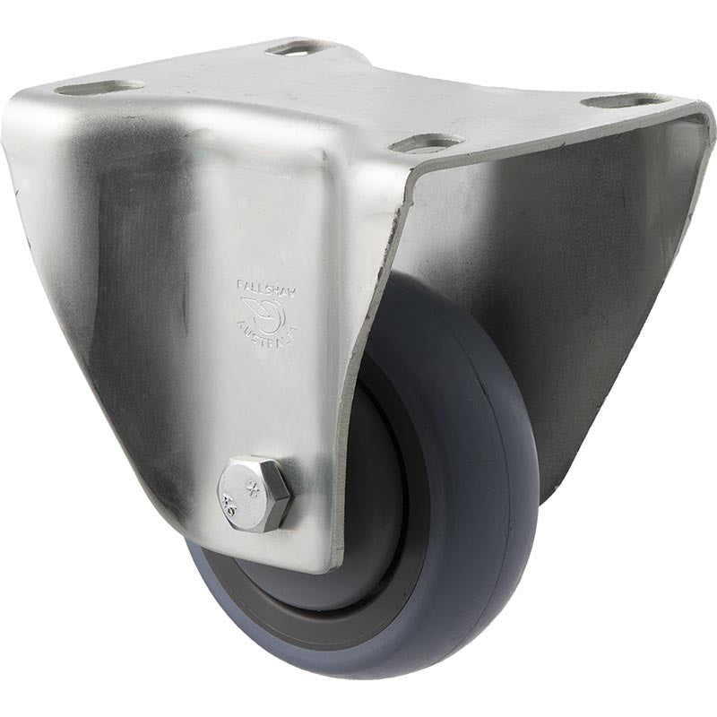 STQ75G/MZF - 100 Kg Fixed Plate 75mm Grey Rubber