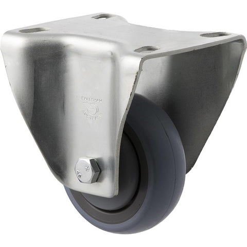 STQ75G/MZF <span>100 Kg Fixed Plate 75mm Grey Rubber</span>