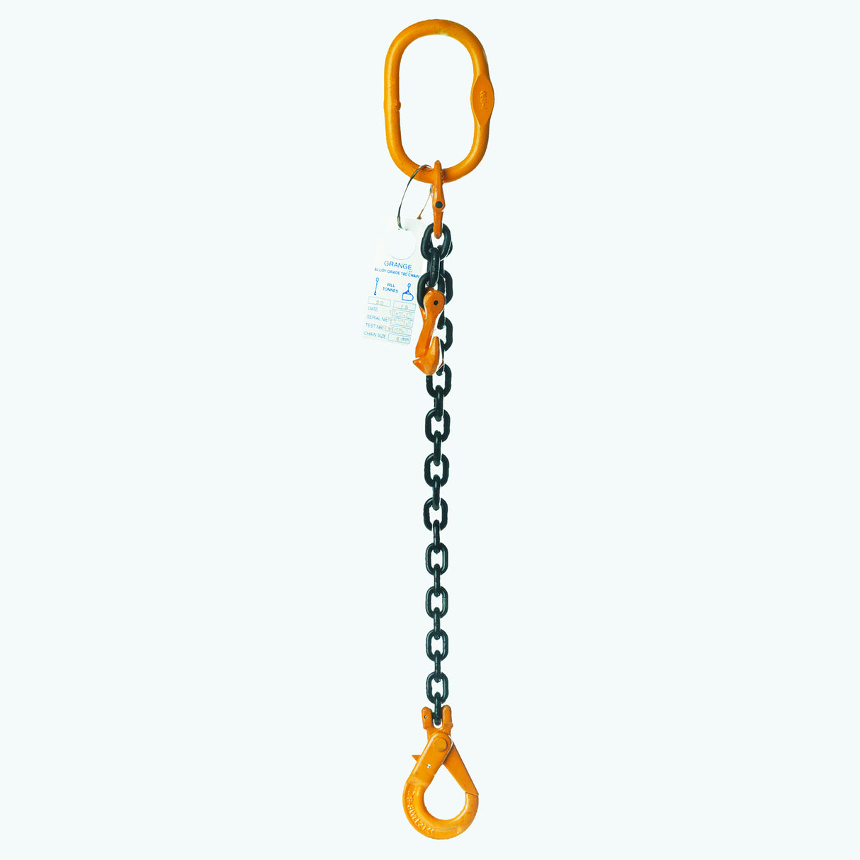 CS6MM1L3.0M 1100Kg 1.1t @ 60° 6mm x 3.0M 1 Leg Chain Sling