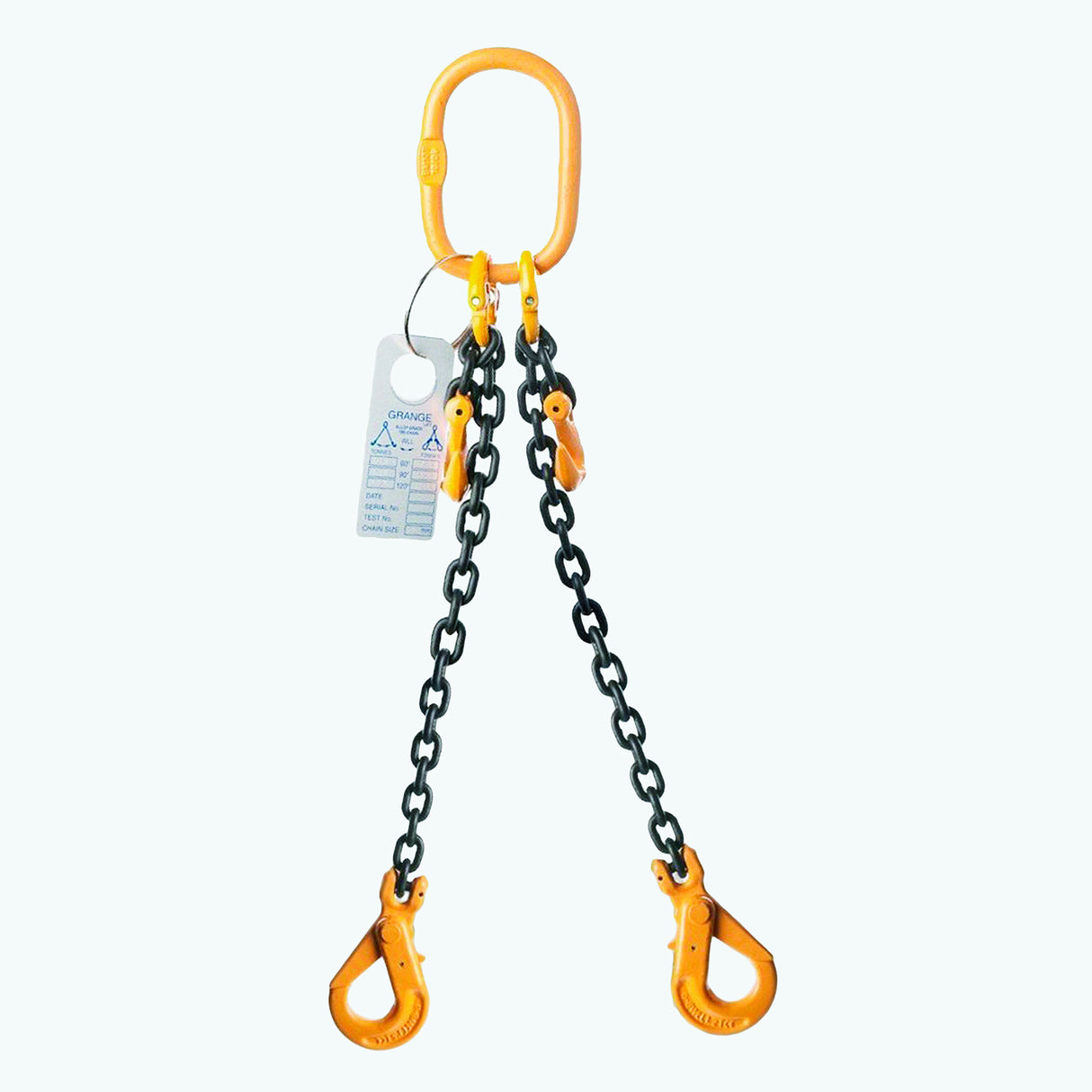 CS8MM2L4.0M 3500Kg 3.5t @ 60° 8mm x 4.0M 2 Leg Chain Sling