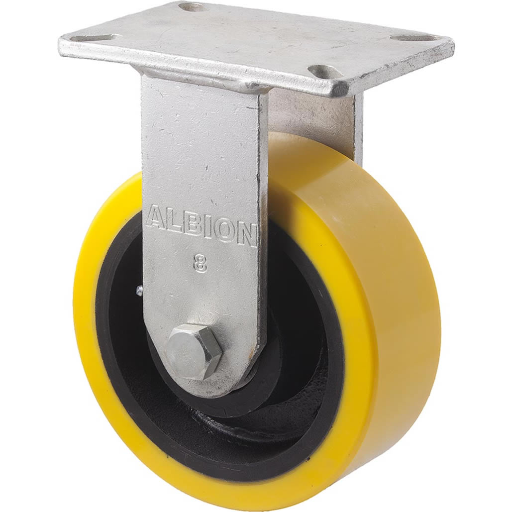 VUQ200/VZF - 2000 kg Fixed Plate 200mm Polyurethane