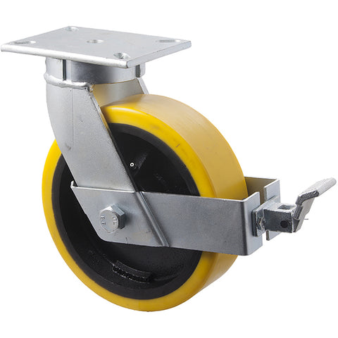 VUQ250/VZPBR <span>2000 Kg Swivel Plate Brake 250mm Polyurethane</span>