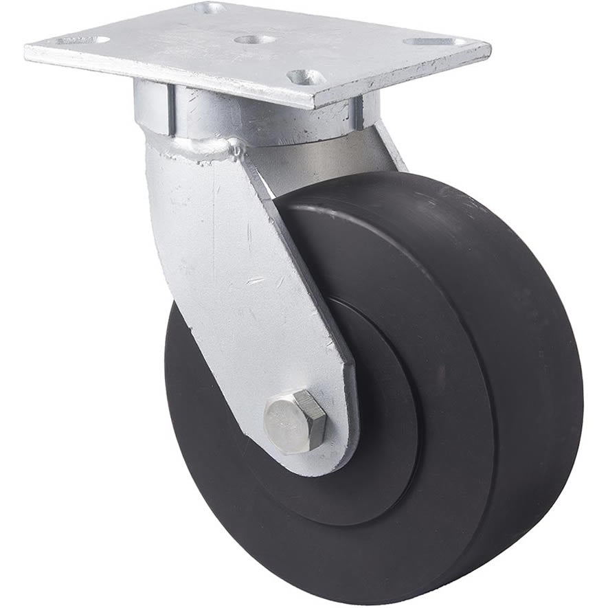 VXQ200/VZP - 2450 Kg Swivel Plate 200mm High Impact Polymer