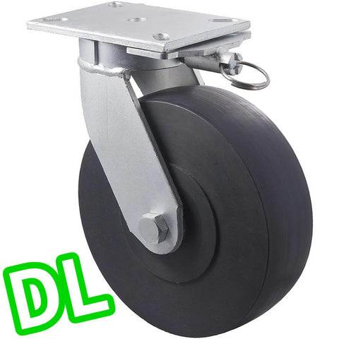 VXQ250/VZPDL <span>2450 Kg Swivel Plate <strong>Direction Lock Only</strong> 250mm High Impact Polymer</span>