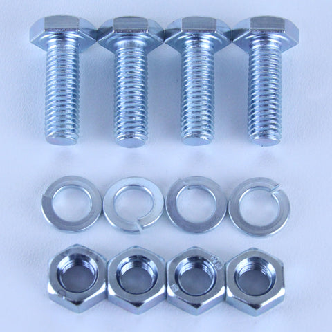 M10X30 Set Screw + Spring Washer + Plain Nut Pack of 4 each to suit Plate Mount Castors