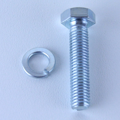 M10X45 Set Screw + Spring Washer Pack of 1 each to suit Bolt-Hole Castors