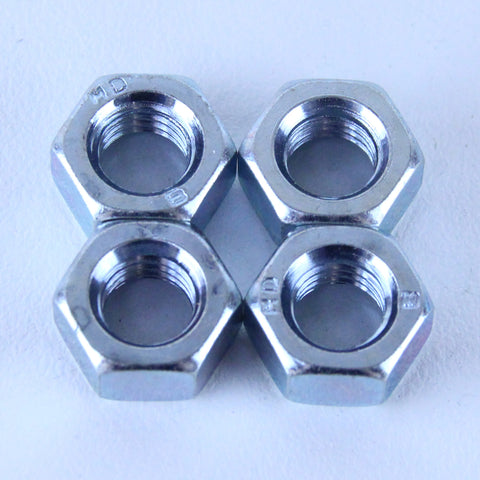 M10 Plain Nut Pack of 4 each