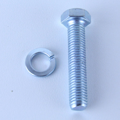 M12X60 Set Screw + Spring Washer Pack of 1 each to suit Bolt-Hole Castors