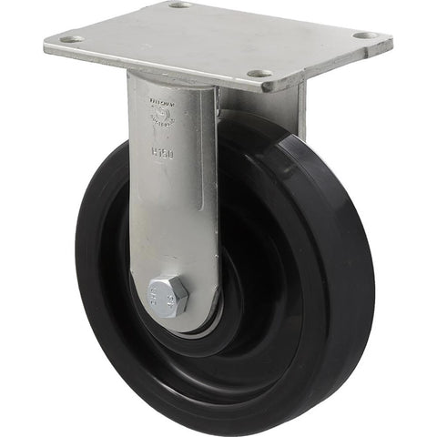 WNQ150/HZF H SERIES <span>600 Kg Fixed Plate 150mm Black Nylon</span>