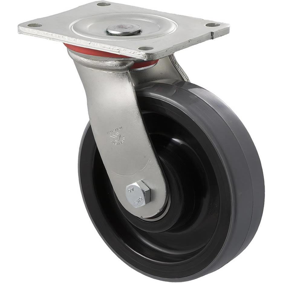 WUQ150/HZP - H SERIES 600 kg Swivel Plate 150mm Polyurethane