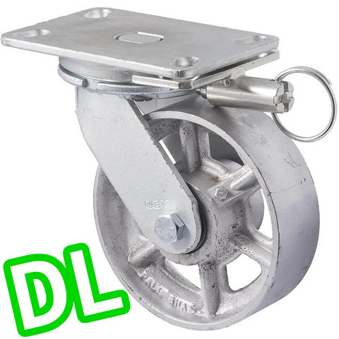 XCQ150/XZPDL <span>630 Kg Swivel Plate <strong>Direction Lock Only</strong> 150mm Cast Iron</span>