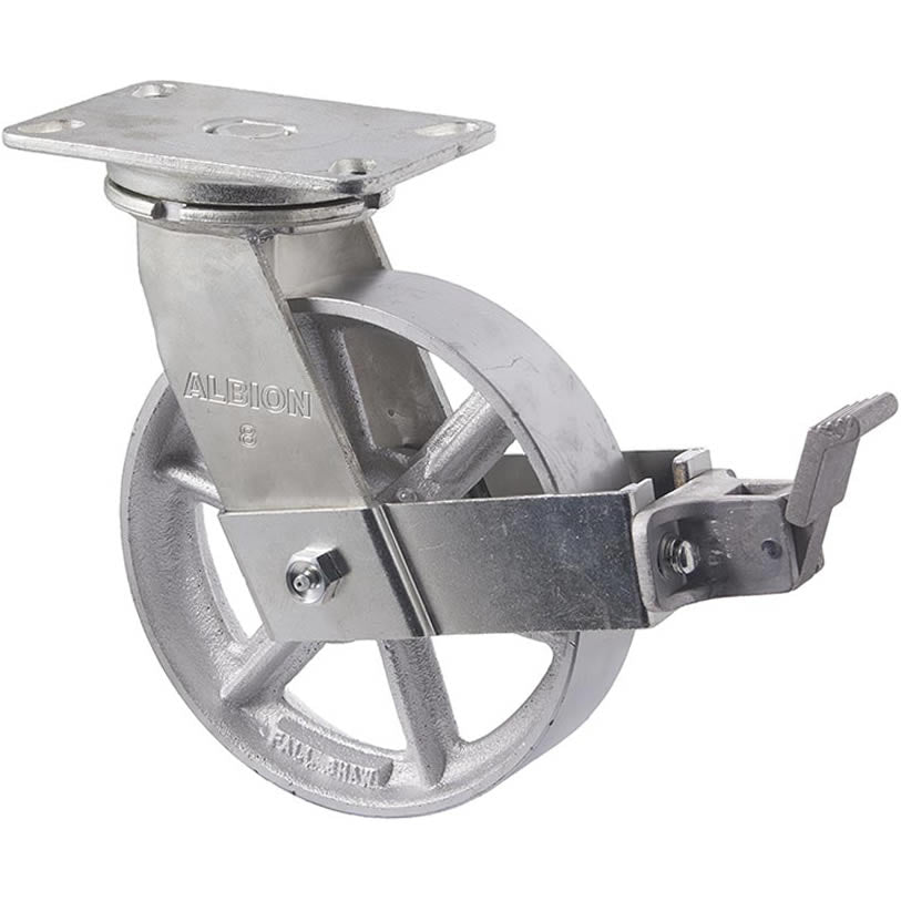 XCQ200/XZPBR - 820 Kg Swivel Plate Brake 200mm Cast Iron