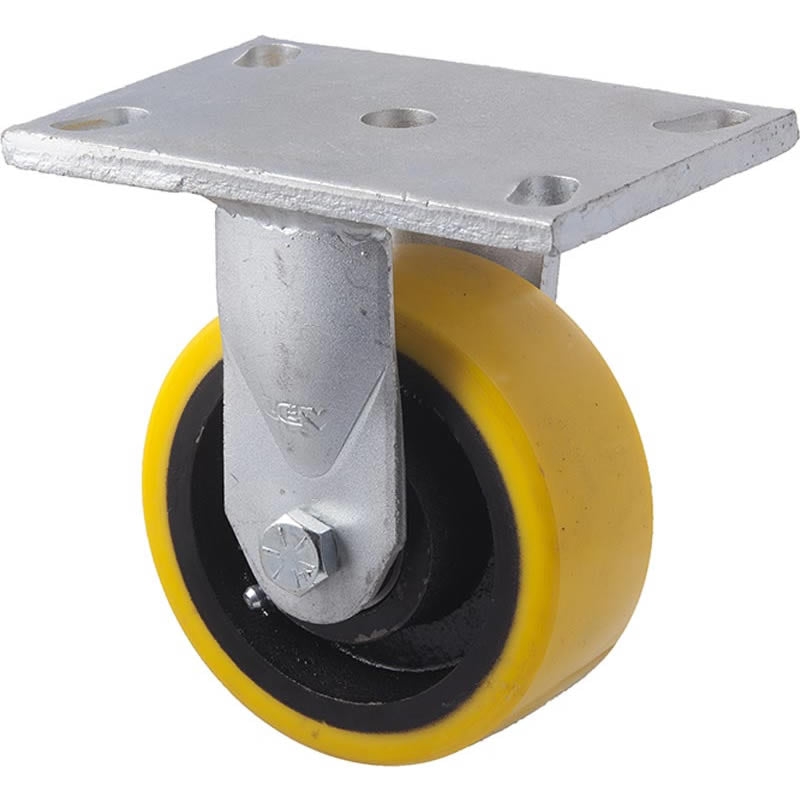 XUQ125/XZF - 800 Kg Fixed Plate 125mm Polyurethane