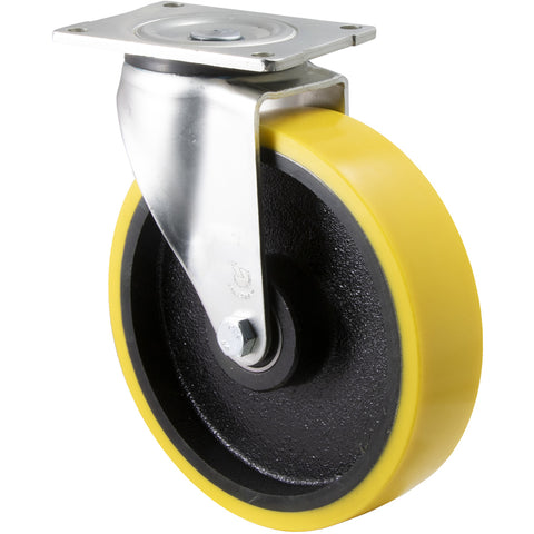 XUQ200/OZP <span>450 Kg Swivel Plate 200mm Polyurethane</span>