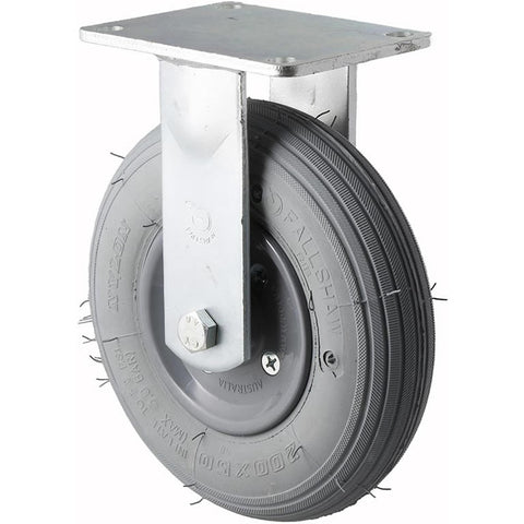 YRIB200/YZF <span>75 Kg Fixed Plate 200mm Grey Rubber Pneumatic</span>